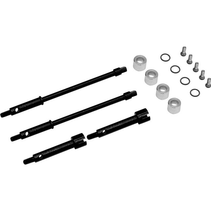 SXTF39W04 +4mm Steel Drive Stub Axles SCX24