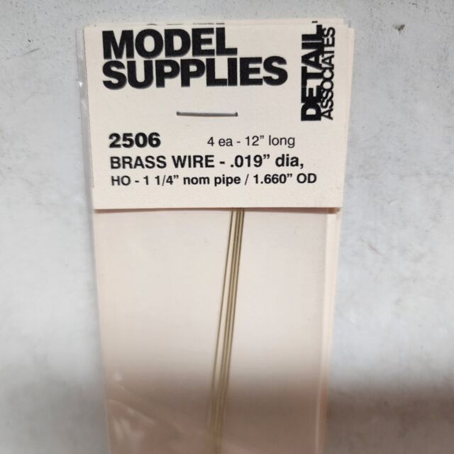 2506   Round Brass Wire pkg(4) HO