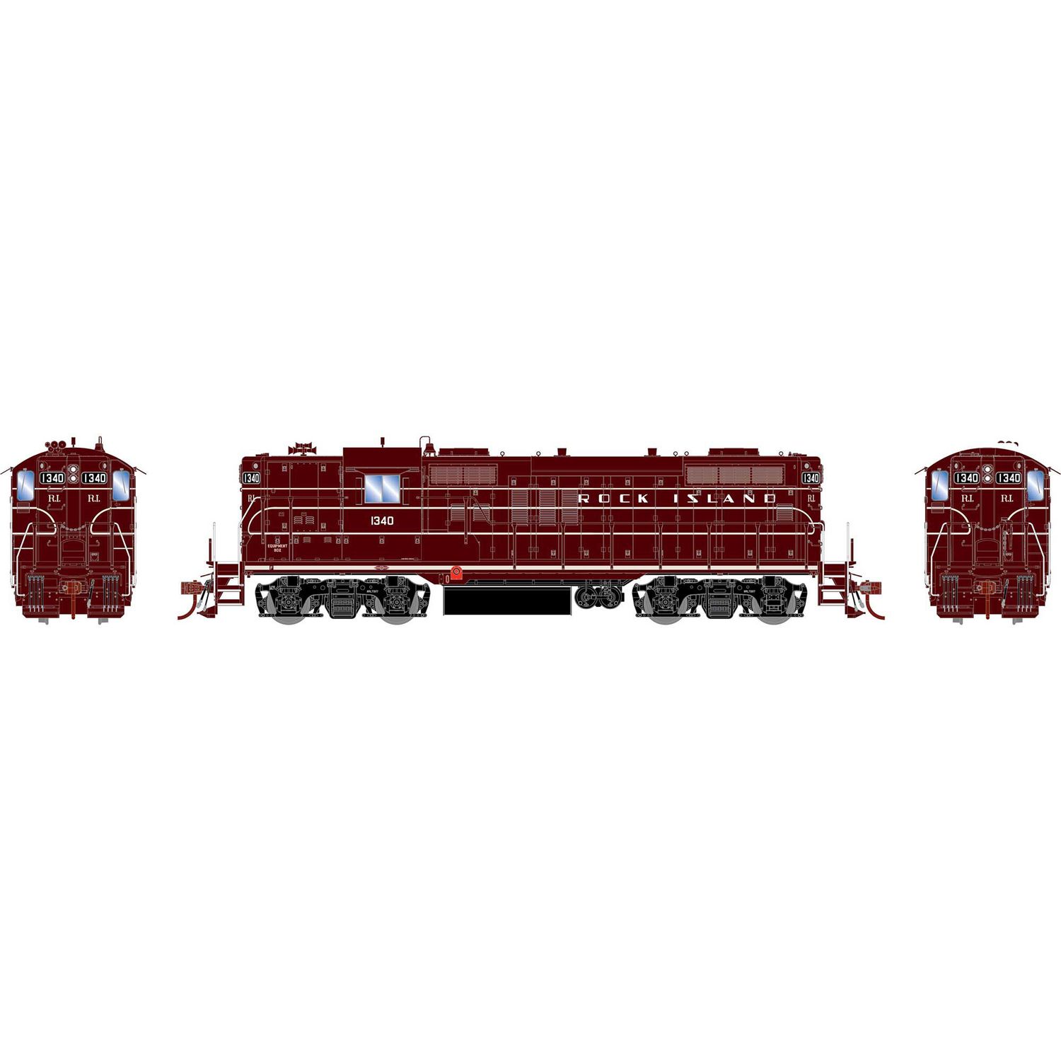 ATHG30728 GP18 with DCC &amp; Sound, RI # 1340 HO