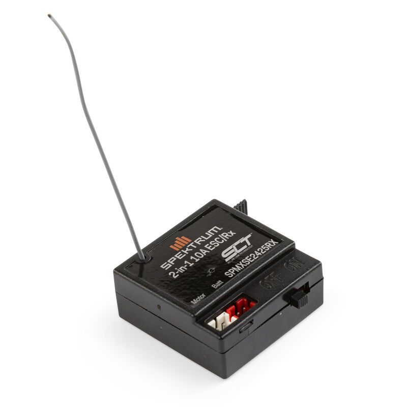 SPMXSE2425RX   10 Amp Brushed 2-in-1 ESC / SLT Receiver Combo
