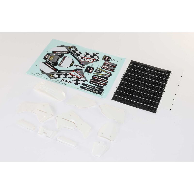 260005 White Plastics with Wraps: Promoto-MX