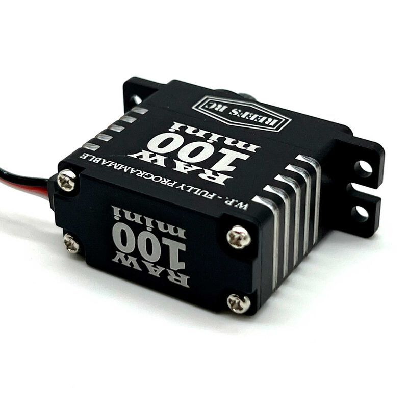 REEFS135  RAW 100 Mini Digital Metal Gear Waterproof Programmable Servo, Black