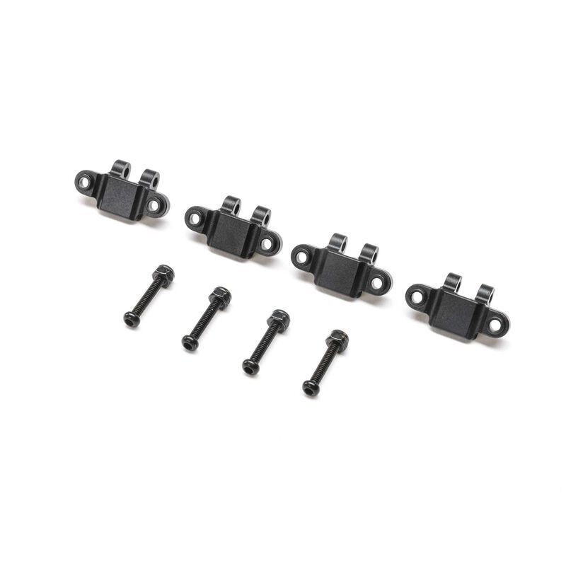 314009  Aluminum Lower Shock Mount, Black: Mini LMT (4)