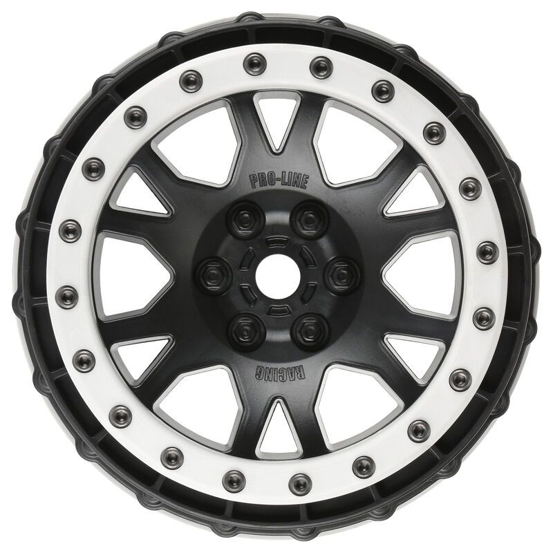 1/5 Impulse Pro-Loc Front/Rear 24mm Wheels (2) Black/Gray