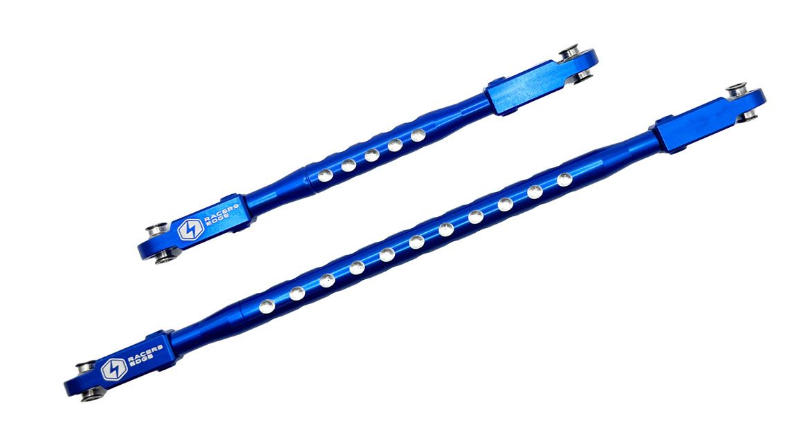 RCESCX6019BL  Aluminum CNC Steering Rod Set for Axial SCX6 Blue