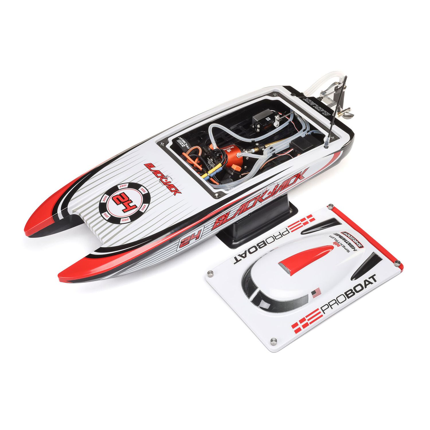 08049T2 Blackjack 24" V2 Catamaran Brushless, Vegas Offshore: RTR