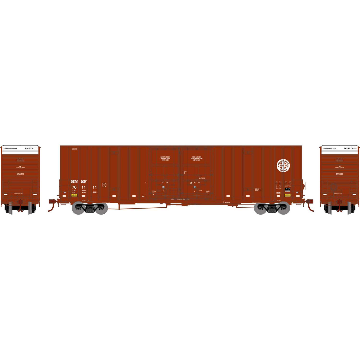 75318 60' Gunderson Box BNSF # 761111 HO