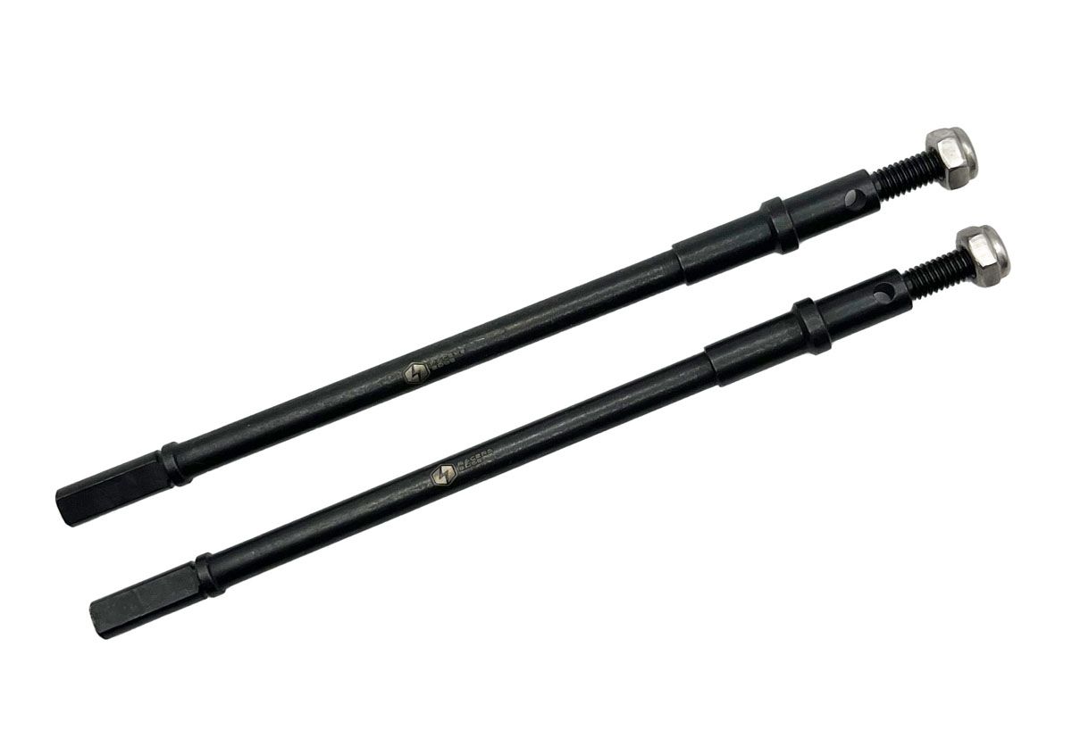 RCESCX6018   Steel CNC Rear Drive Shaft Set for Axial SCX6