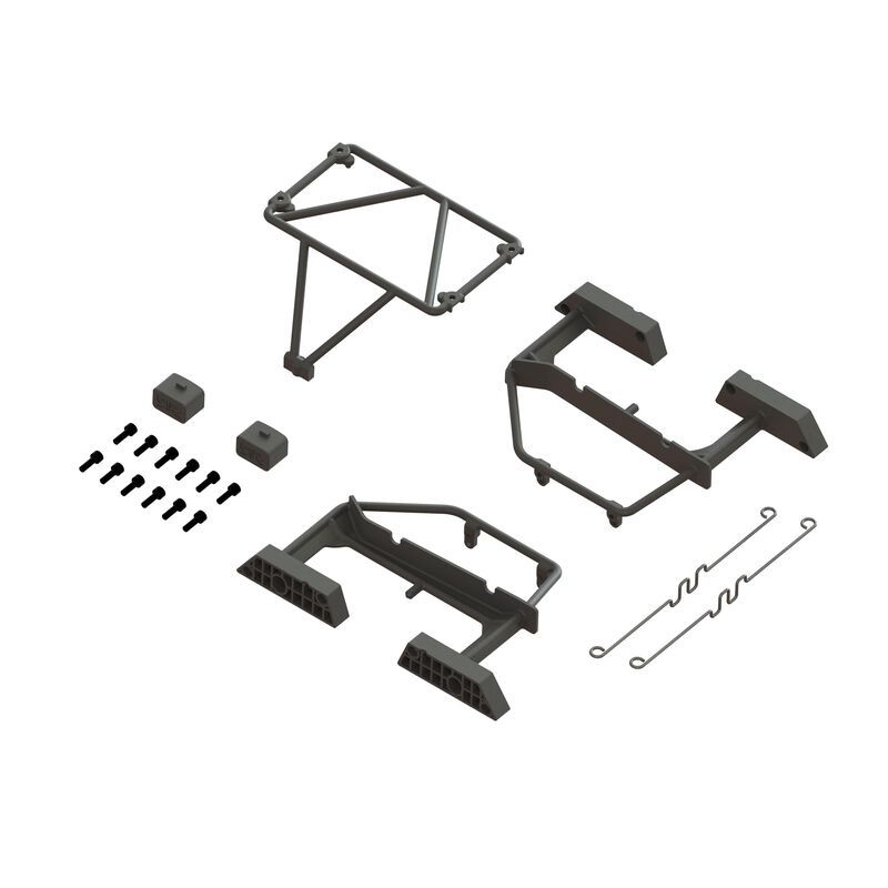 320821  Desert Truck Body Roll Cage Set, Black: GROM