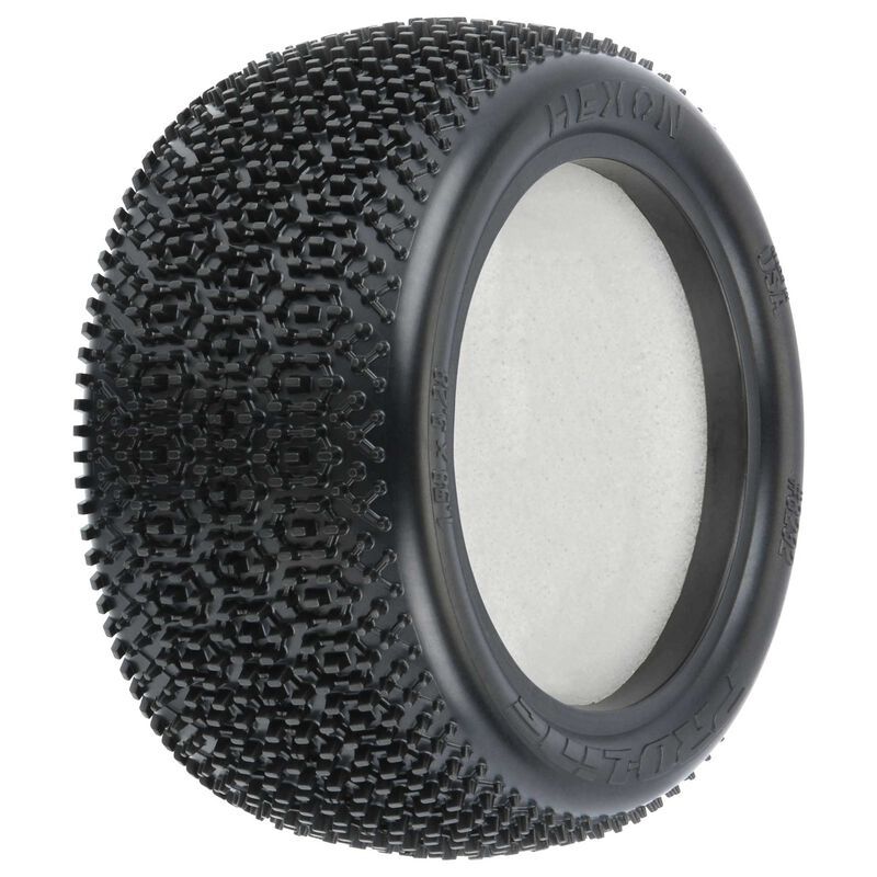 8292103    1/10 Hexon Z3 Rear 2.2" Carpet Buggy Tires (2)