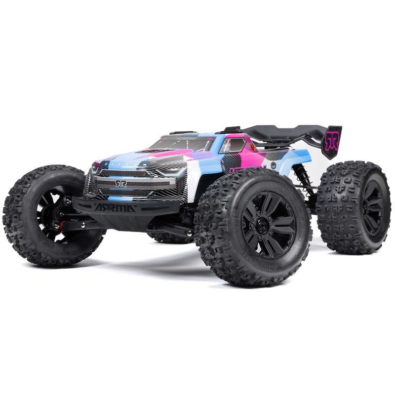 ARA8608V6T2 1/8 KRATON 6S 4X4 RTR Brushless Speed Truck Blue/Pink