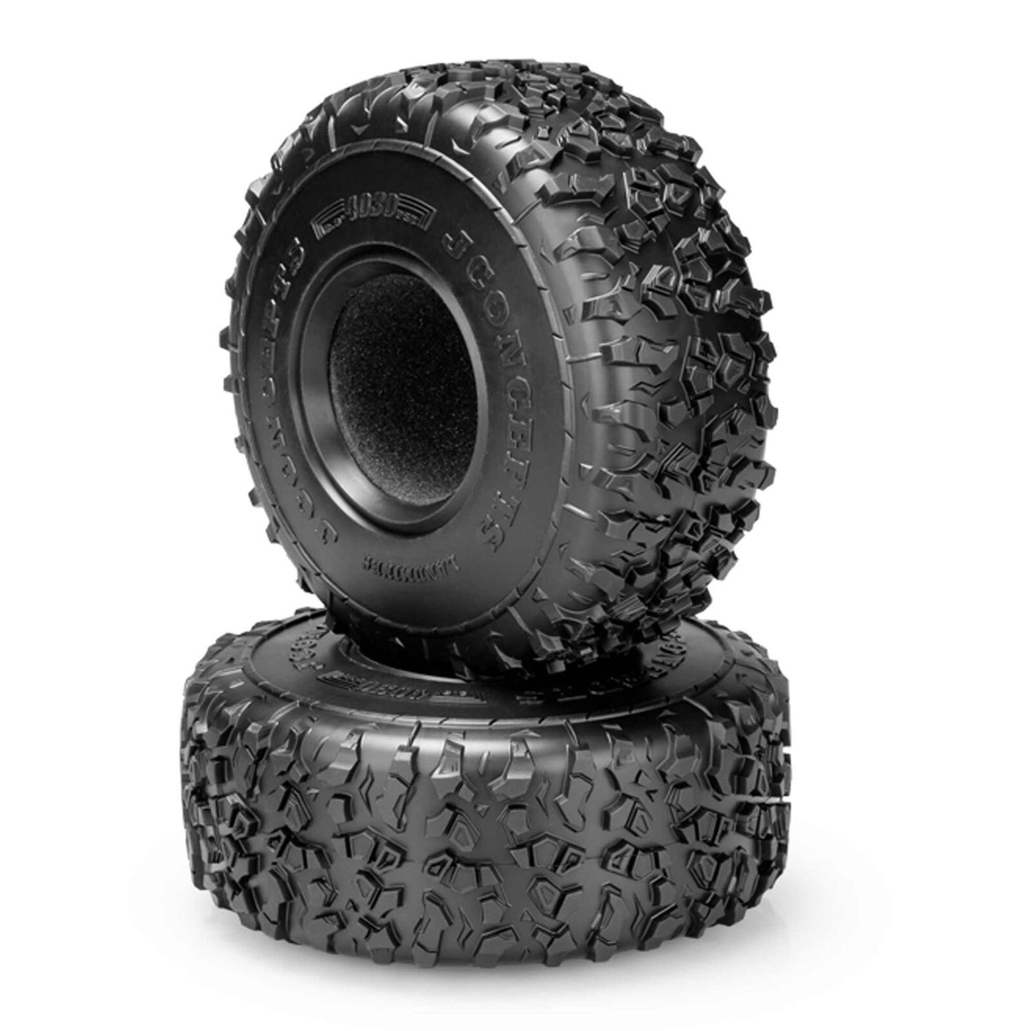 4030-02 1/6 Tusk Scale Country 2.9" Crawler Tires with Inserts Green Compound (2)