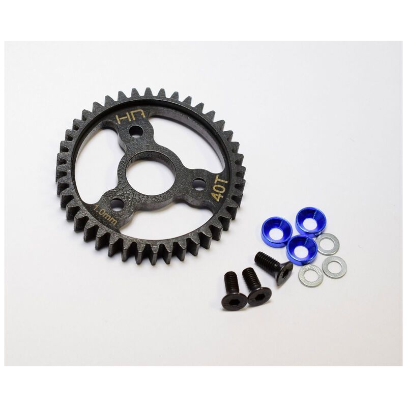 SRVO440   Steel Spur Gear 40T 1.0 Mod: Traxxas Revo 3.3, Slayer Pro