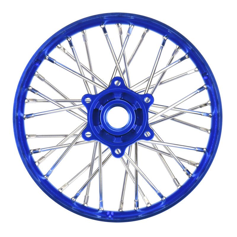 PRO283700T1    1/4 Pro-Spec Aluminum V2 Bead Rear Wheel Blue/Blue (1): Promoto-MX