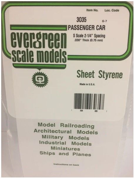 3035 Passenger Car Siding  .030" S