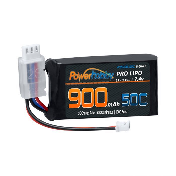 PHBPH2S900MAH50C 2s 900mah 50C UPGRADE Lipo Battery : Axial SCX24