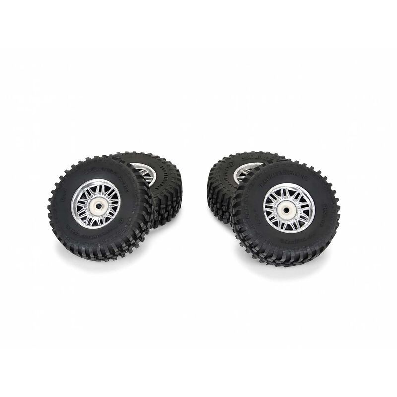 PRO102881 Flat Iron Front/Rear Tires Mounted 12mm Hex Chrome Diablo (4): TYPHON GROM