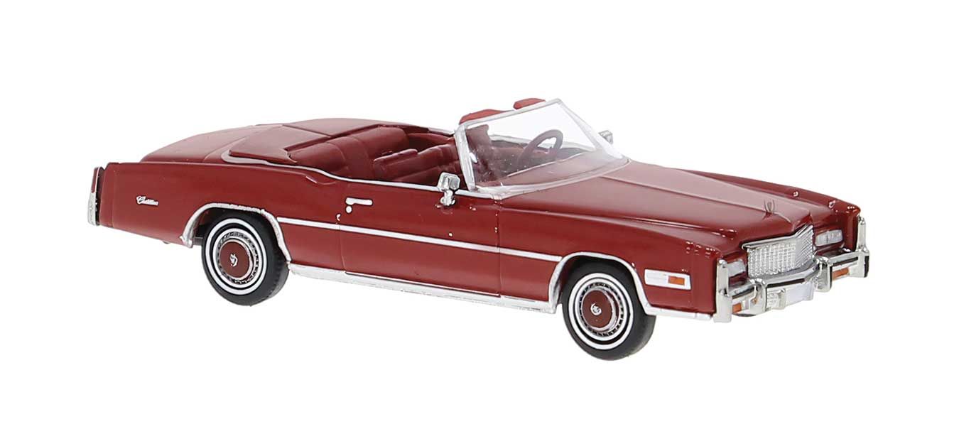 19758 1975 Cadillac Eldorado Convertible Top Down Red HO
