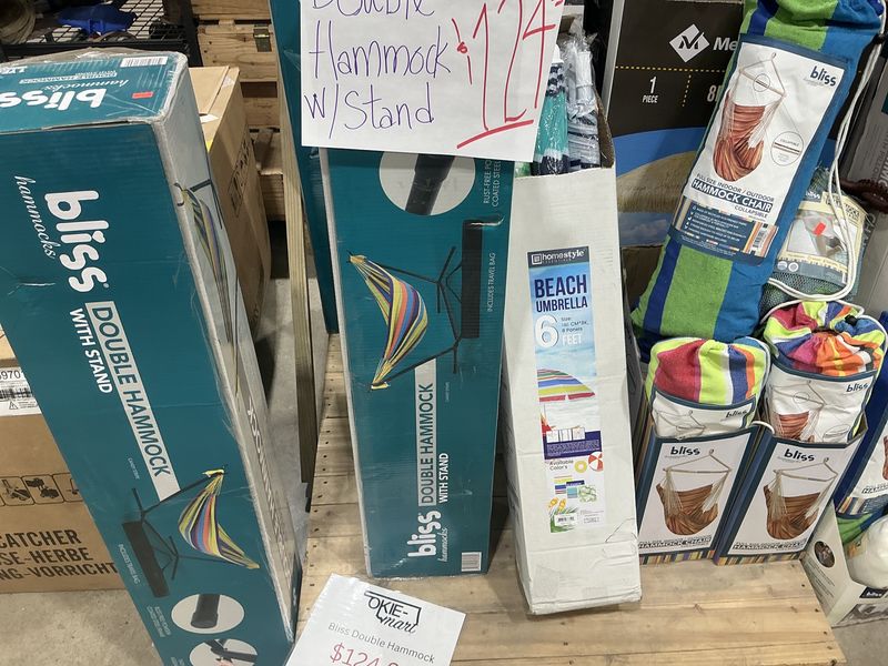 Double hammock with stand