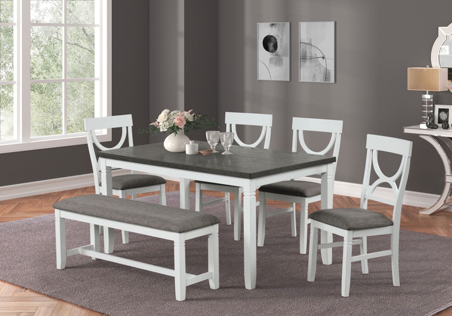 Alpha Table, Color: Grey&amp;White