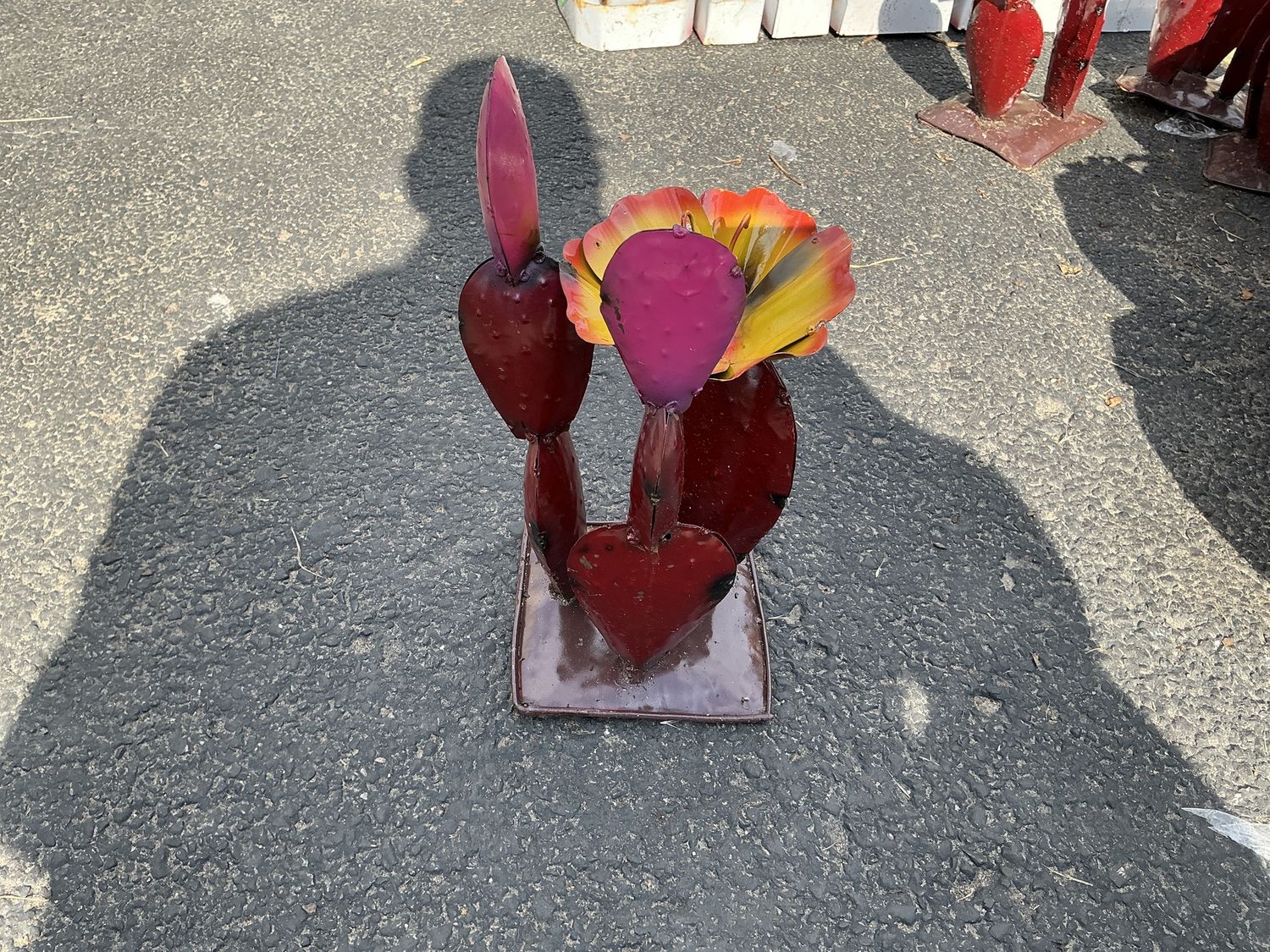 Mexican Metals, Details: Triple nopal w/flower #2