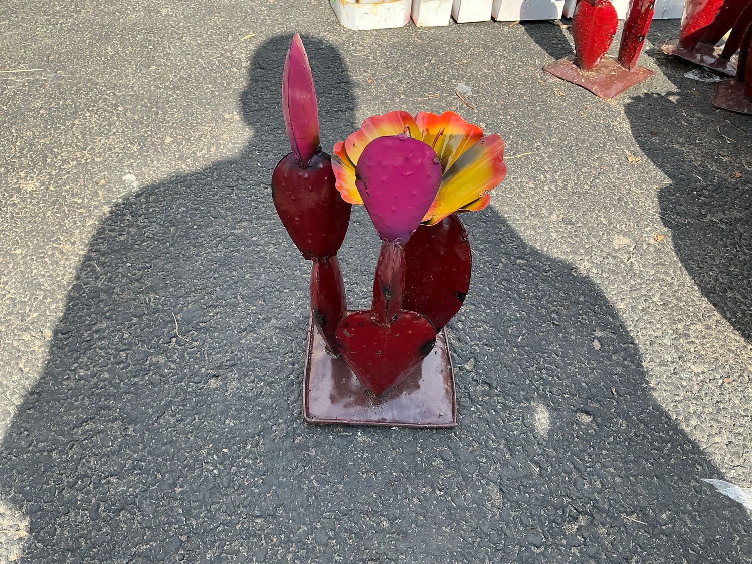 Mexican Metals, Details: Triple nopal w/flower #2