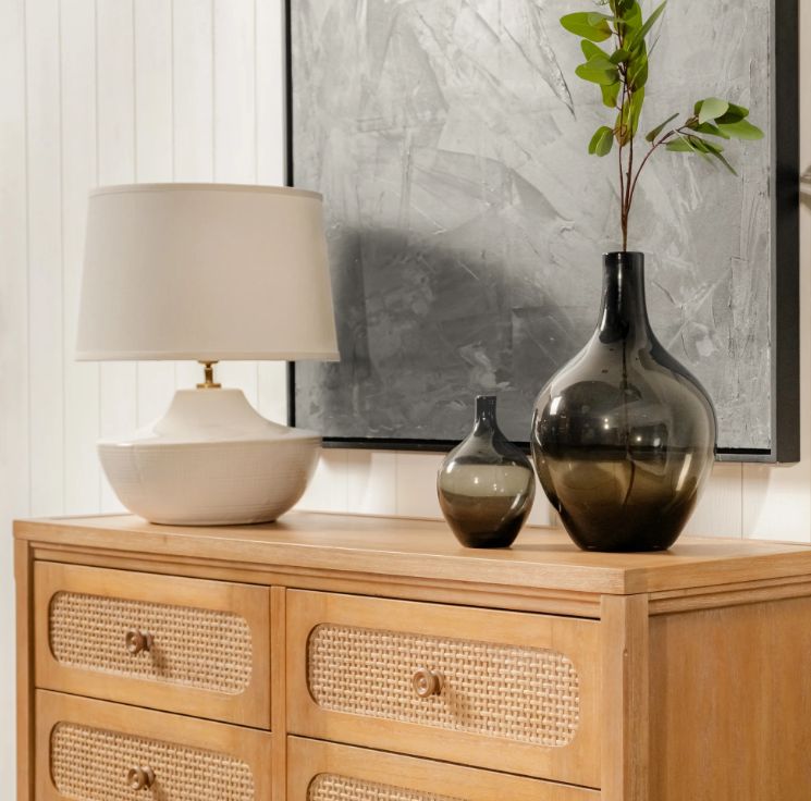 (Lurian 6 Drawer Dresser Traditional Natural)(FT-STB07-02-04-01)