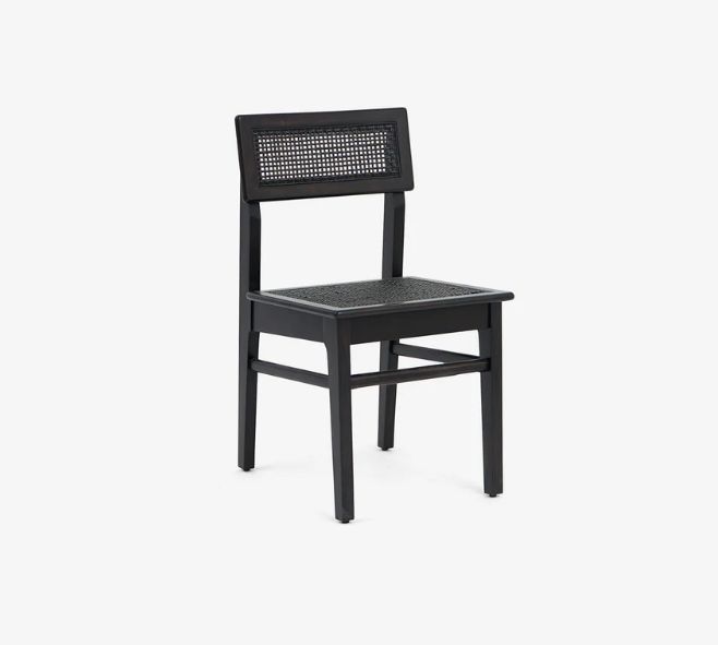 (Liora Dining Chair Cane Set of 2 Black)(FT-STB01-01-02-02)