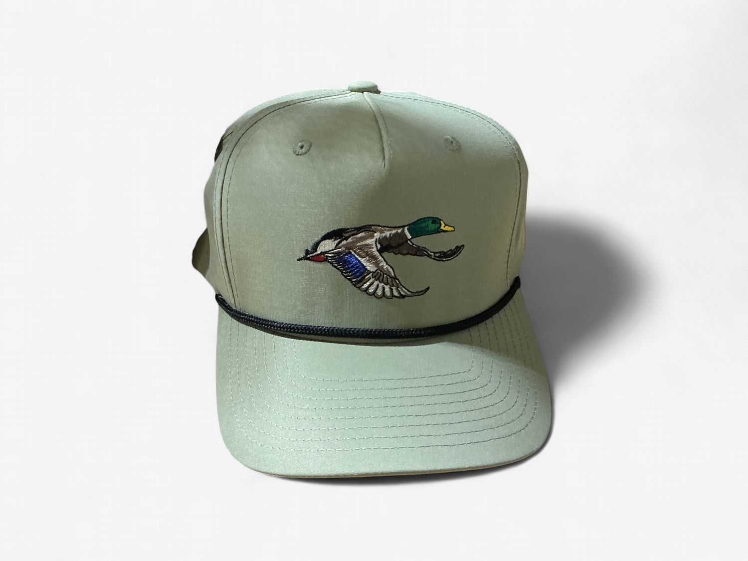Mallard Logo Loden w/ Black Rope 5-Panel Performance Cap