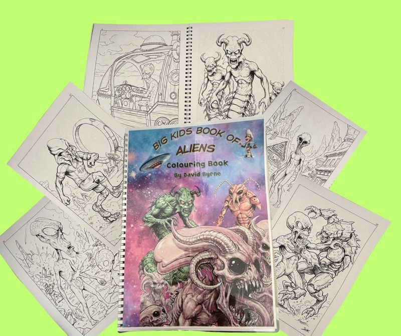 Colouring Book - Aliens for the Big Kids & Adults