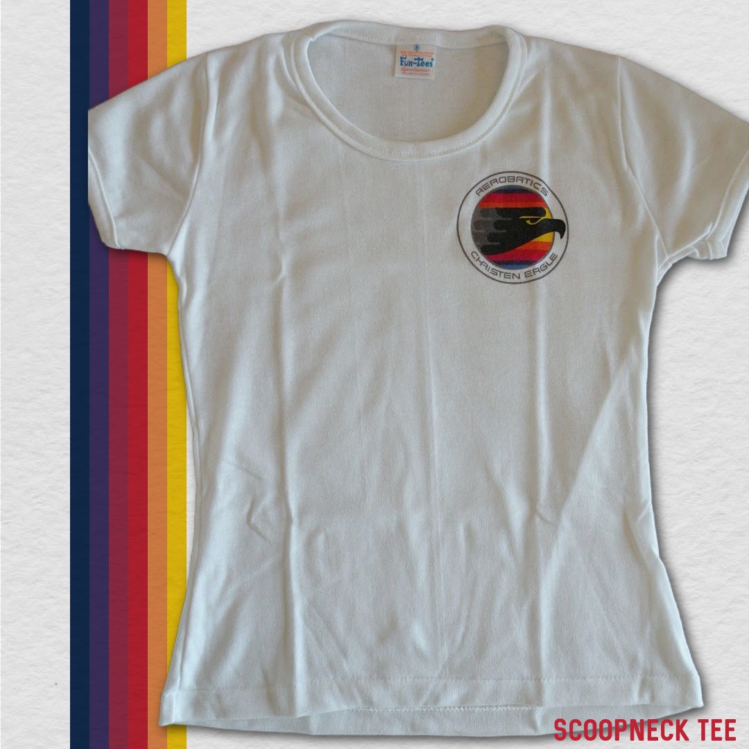 Ladies&#39; Scoopneck Tee - Black Eagle
