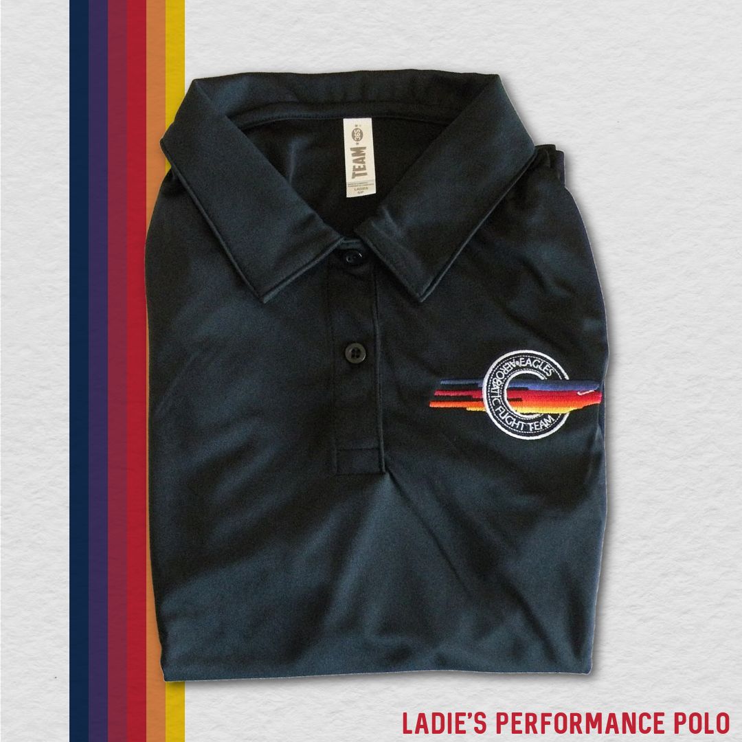 Ladies&#39; Performance Polo, Color: Black, Size: Small