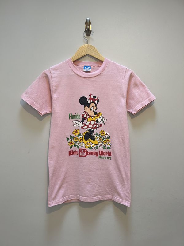 Vintage 80s Minnie Mouse Walt Disney World Resort Florida T-Shirt (S)