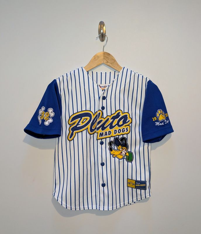 Vintage 00s Walt Disney World Pluto Baseball Jersey (age 9-10)