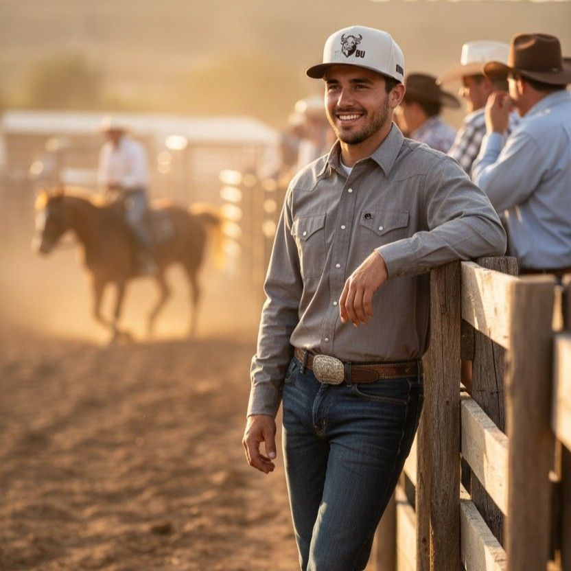 Casquette beige et brun logo brodé
