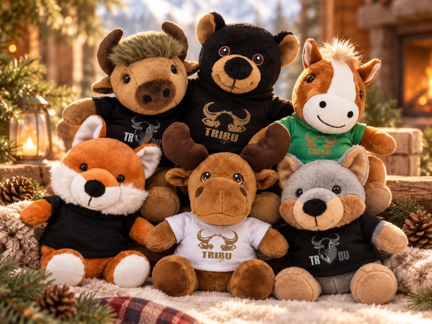 Collection complète peluche Tribu du boisé au pied de la montagne Collection complète peluche Tribu du boisé au pied de la montagne