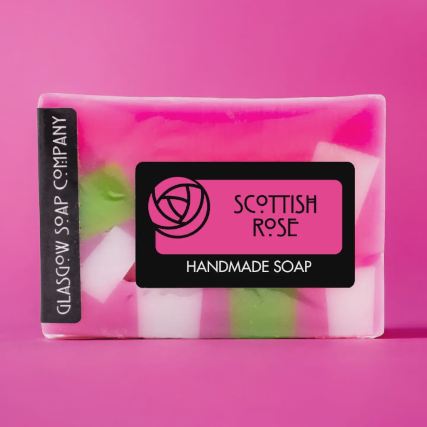 Hand Made Soap Slice - Scottish Rose