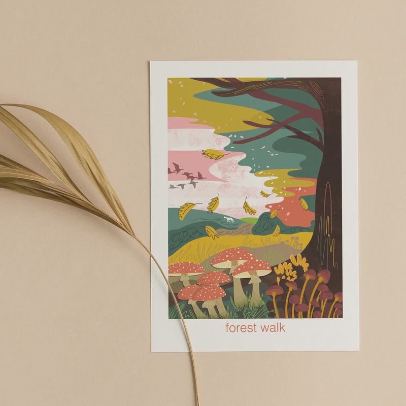 Forest Walk Card - Nature Outdoor