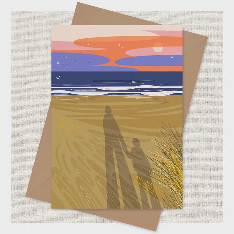 Shadow Selfie Card - Parent &amp; Child