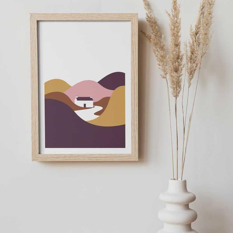 Print A4 - Autumn in the Hills