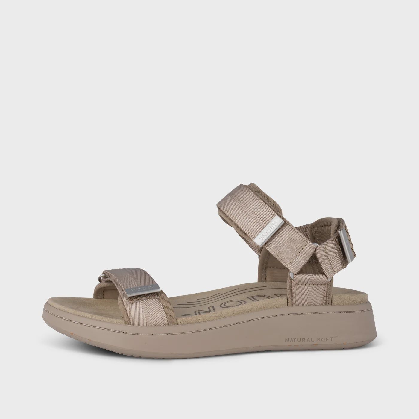 Line Sandal - Mink/Silver Mink