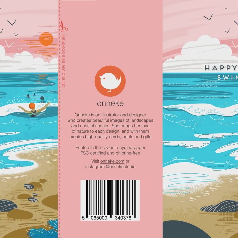 Wild Swimming Card - Happy Birthday Swim Buddy