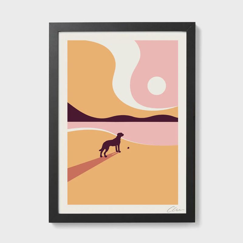 Screenprint A4 - Last Trip of Summer - Dog