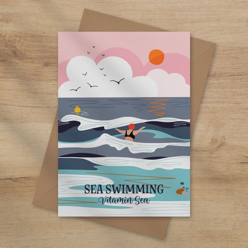Wild Swimming Card - Vitamin Sea