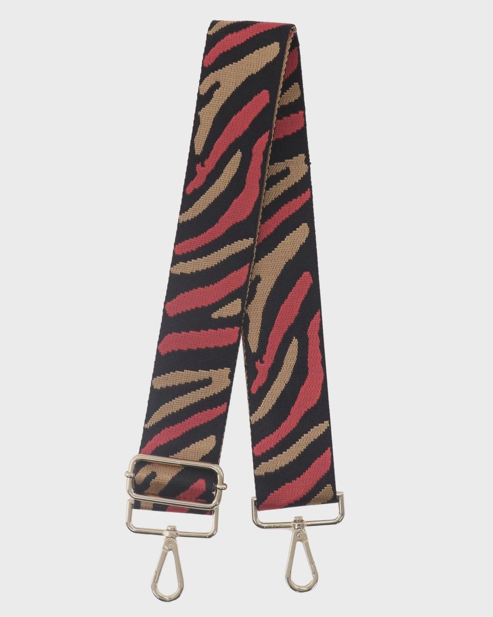 Bag Strap - Red &amp; Tan Zebra