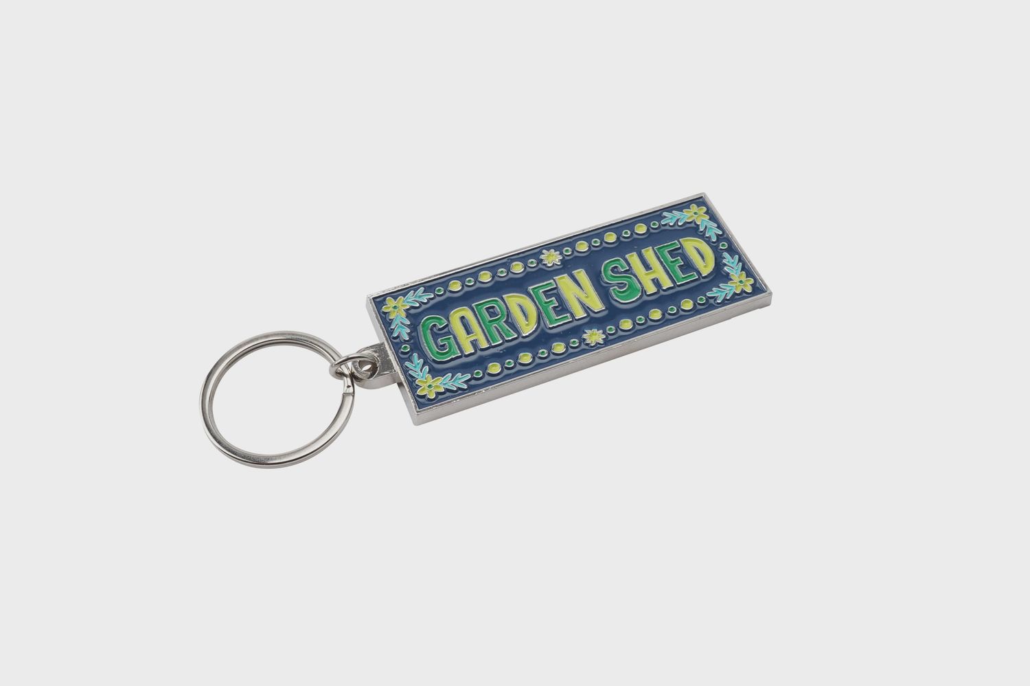 Enamel Keyring - Garden Shed