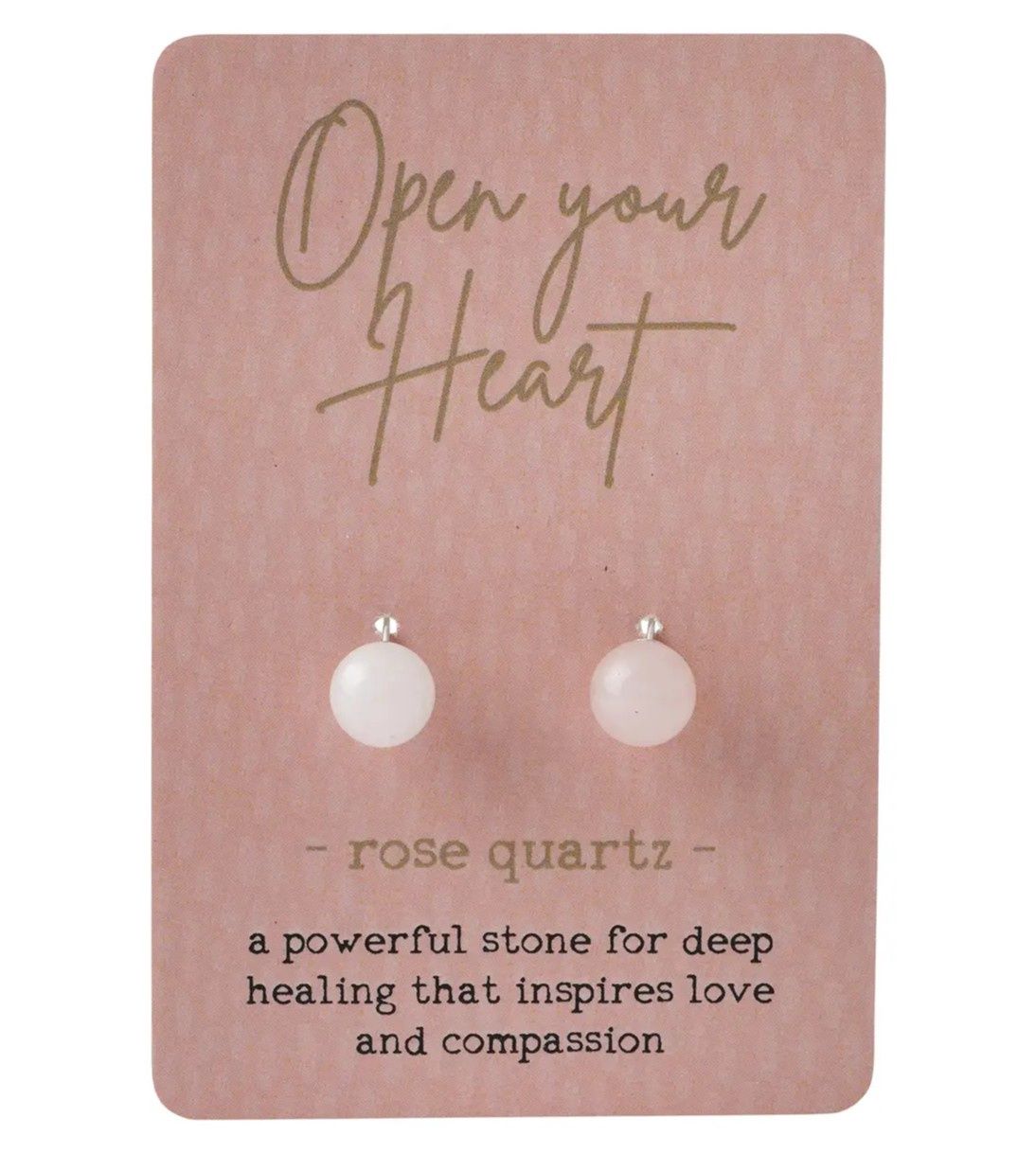 Just Smile Earring - Rose Quartz