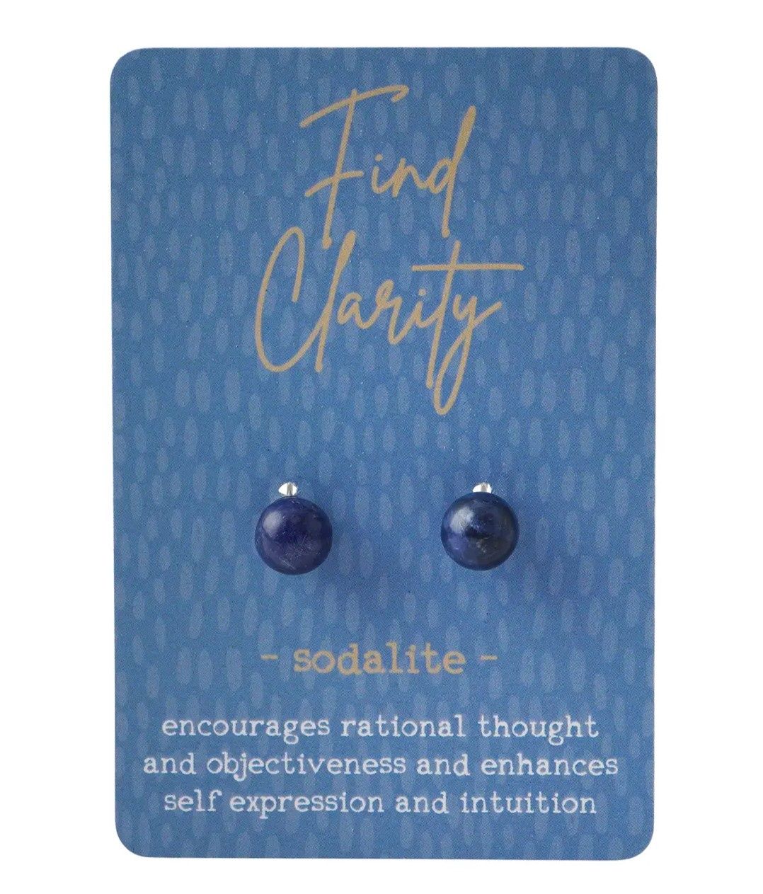 Just Smile Earring - Sodalite