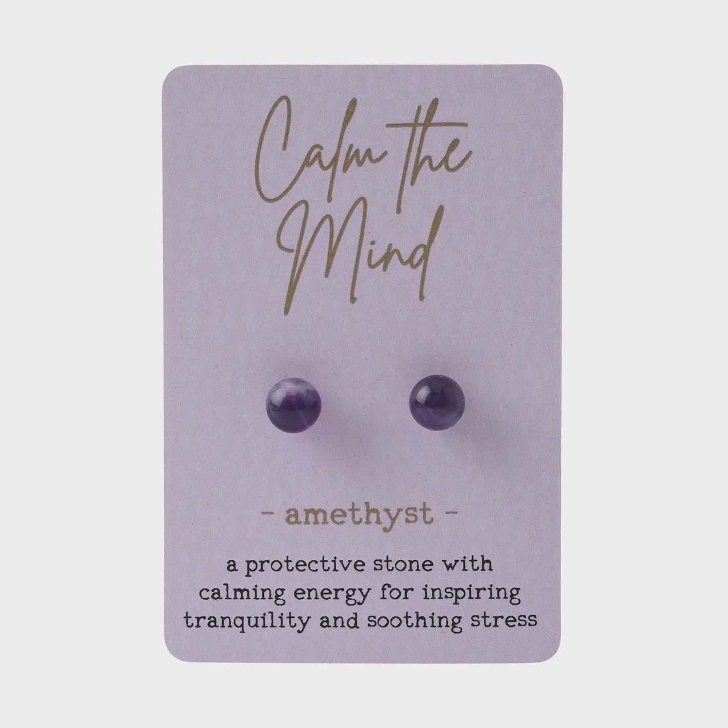 Just Smile Earrings - Amethyst