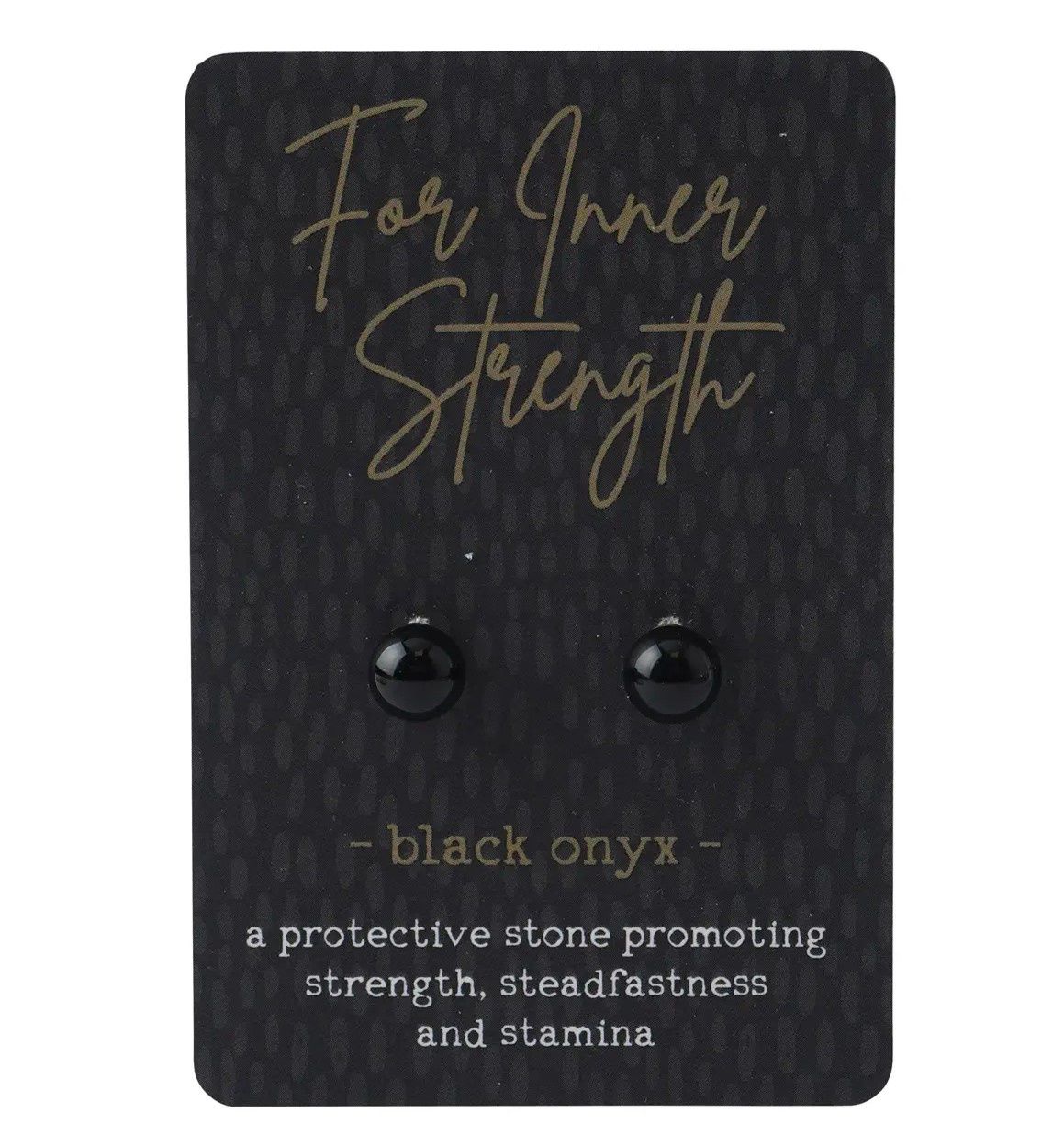 Just Smile Earring - Black Onyx